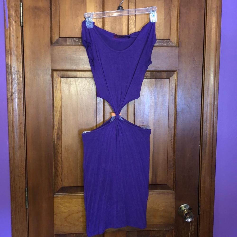Cutout t-shirt dress